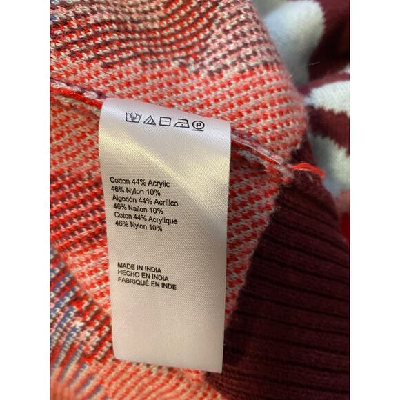 ANTHROPOLOGIE Embroidered floral Long OS Open Long Sweater Red
Cotton Blend - Picture 10 of 10